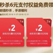 优惠券：京东 6元支付权益包