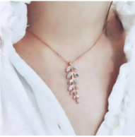 SWAROVSKI 施华洛世奇 MAYFLY 叶片项链5409340