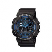 中亚Prime会员： CASIO 卡西欧 G-SHOCK GA-100-1A2DR 双显运动手表