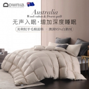 DOWNIA  杜维雅 美利奴羊毛棉95%白鹅绒被（填充量1200g）200cmx230cm
