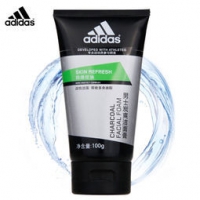 adidas 阿迪达斯 男士炭爽洁面膏 100g *3件 44.85元（3件5折，合14.95元/件）