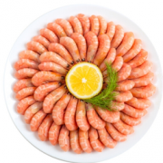豪鲜品 格陵兰北极甜虾 熟冻带籽 70/90 5kg +北极甜虾