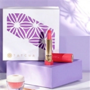 Tatcha 2018 Holiday新牡丹红管正装口红+唇膜套装