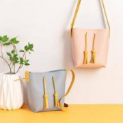 MINISO/名创优品 撞色流苏水桶包