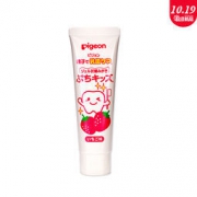 pigeon 贝亲 婴幼儿牙膏 50g 草莓味 *5件