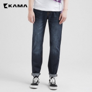 卡玛 KAMA 专柜同款 100%纯棉 男士休闲牛仔裤
