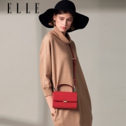 法国时尚品牌 ELLE 女热卖款牛皮挎包 第二件5折