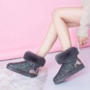 贝蝶莎 韩版潮加绒加厚雪地靴