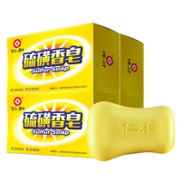 仁和 天然硫磺香皂100*4块 除螨祛痘