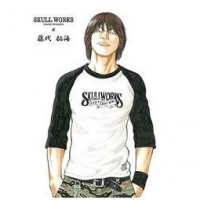 SKULL WORKS×TFOA 热血高校 藤代拓海拼色T恤 6372日元约￥391