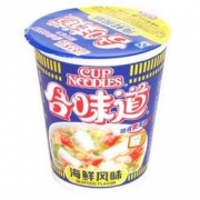 日清 方便面 合味道 海鲜风味 84g杯装 *21件