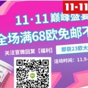德国BA保镖药房中文网开启双十一大促全场满68欧免邮不限重