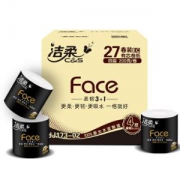 C&S 洁柔 face黑面子 卷纸 4层200g*27卷 +凑单品