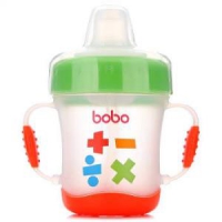 bobo 乐儿宝 婴儿防漏吸管学饮杯 绿色 170ml *4件