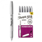 Sharpie 锐意 防褪色马克笔 记号笔细银12支装 +凑单品