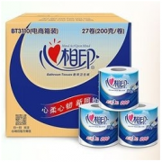 心相印 心柔系列 卷纸 3层*200克*27卷 *4件