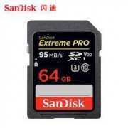 双11预告： SanDisk 闪迪 Extreme PRO SDXC UHS-I U3 Class10 V30 SD存储卡 64GB