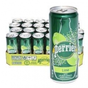 Perrier 巴黎水 柠檬气泡水 纤体罐 330ml*24罐