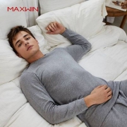 Maxwin 男士咖啡碳+3℃加热保暖内衣套装 5色