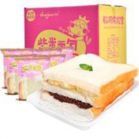 脑洞实验室 紫米+夹心+奶酪吐司 3层夹心面包550克 *2件