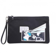 PRADA 普拉达  2NH006 2BRJ F0002 女士黑色尼龙手拿包