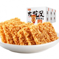 粮悦 独立小包 大吃兄小糯锅巴400g*3盒