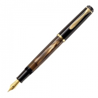 百利金（Pelikan）  Classic传统系列 M200 钢笔 F尖 棕色大理石