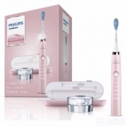 国行带保，Philips 飞利浦 HX9361/62 第三代旗舰钻石声波震动牙刷 带充电底座+USB旅行充电盒