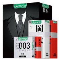 冈本 白金003避孕套组合19片 定制盒装