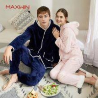MAXWIN马威 情侣款珊瑚绒睡衣套装
