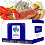 聚天鲜 环球海鲜礼盒 2988型礼券 10种海鲜/4kg+