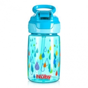 粉丝价：Nuby 努比 宝宝吸管杯 360ml Tritan水蓝 美国品牌*3件