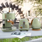 De'Longhi 意大利德龙 Icona Vintage 复古系列三件套（咖啡机+电水壶+多士炉）2色