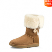 3折！UGG Bailey Button Triplet II系列 女士 高筒短靴