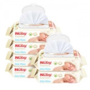 Nuby 努比 婴儿手口湿巾 80片 6包*10