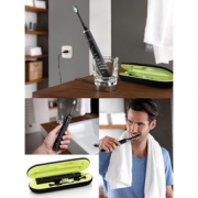 双11狂欢价：飞利浦 Sonicare 钻石亮白型 声波震动牙刷 酷朗黑 HX9352