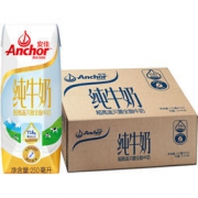 京东PLUS会员：新西兰原装进口 Anchor 安佳 全脂纯牛奶250ml*24 整箱装