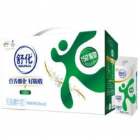伊利 舒化奶无乳糖牛奶低脂型 220ml*12盒/礼盒装笑脸包 *2件 63.3元（2件7.5折，合31.65元/件）