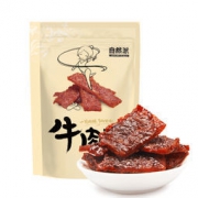 自然派 休闲零食 肉干肉脯 独立小包装 炭烧味牛肉脯100g *2件
