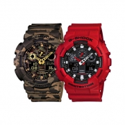 卡西欧（CASIO）  G-Shock系列 GA-100B-4ADR 男士运动腕表