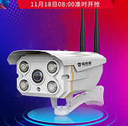 录音+红外夜视+32G内存卡！luowice 镭威视  无线wifi高清室外摄像头