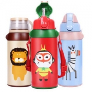 出口品质 Face 儿童便携保温杯 一杯双盖 550ml