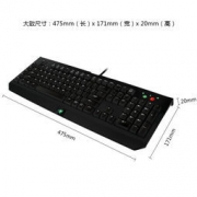 RAZER 雷蛇 BlackWidow 黑寡妇蜘蛛 潜行版 机械键盘 橙轴