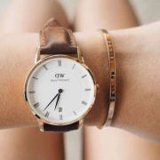 Daniel Wellington 丹尼尔·惠灵顿 女款时尚手镯 DW00400003*2件 392.2元包邮包税