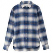 双11预告： MUJI 无印良品 17AC779 男士棉法兰绒格子衬衫