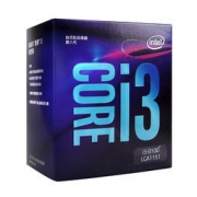 Intel 英特尔 i3 8100 酷睿8代CPU 四核心台式机电脑中文盒装处理器8100