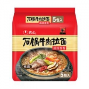 NONGSHIM 农心 石锅牛肉拉面 袋面120g*5袋 *7件 +凑单品