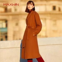 Maxwin 马威 女士秋冬简约修身保暖呢大衣