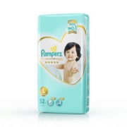 京东PLUS会员： Pampers 帮宝适 一级系列 婴儿纸尿裤 L号 52片 *3件