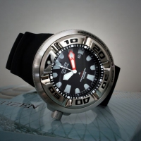 西铁城（CITIZEN） BJ8050-08E 男款光动能深潜腕表 防水300米